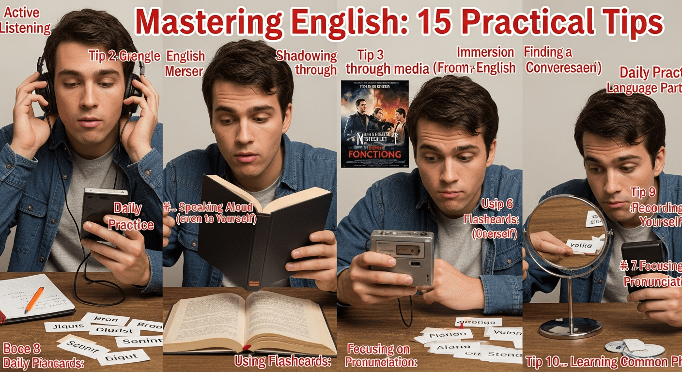 영어회화 실력을 빠르게 높이는 실전 팁 15가지