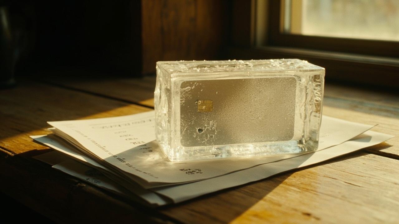 Credit freeze process illustration